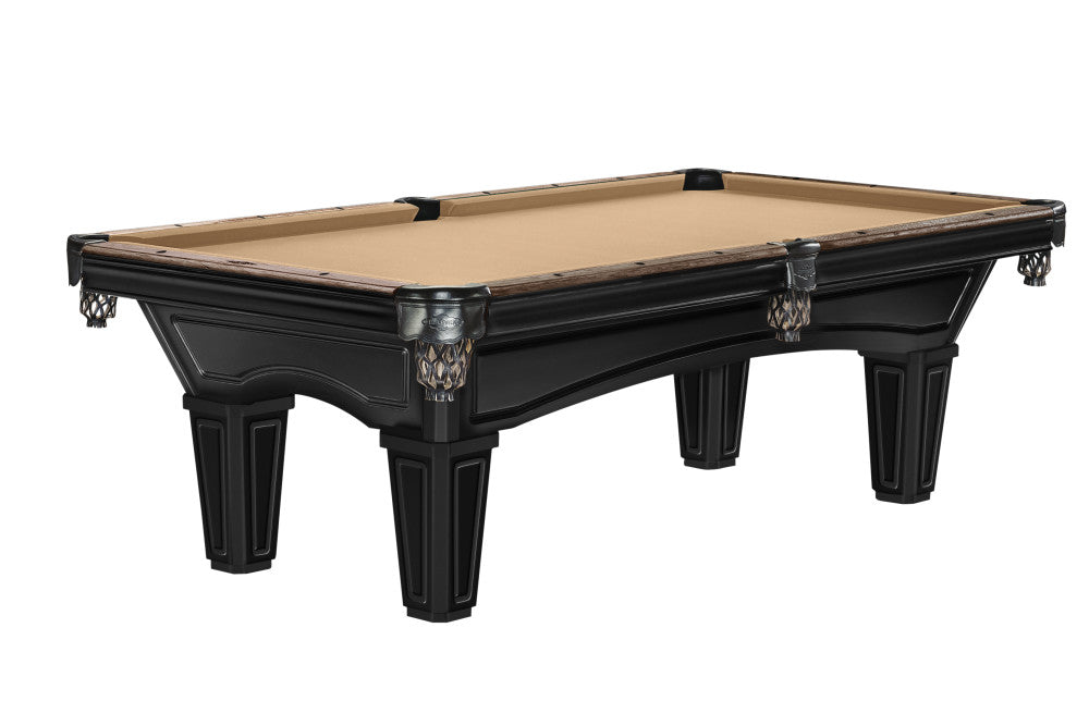Batch1 glenwood 7 foot pool table with tapered leg matte black with coffee 1.jpg