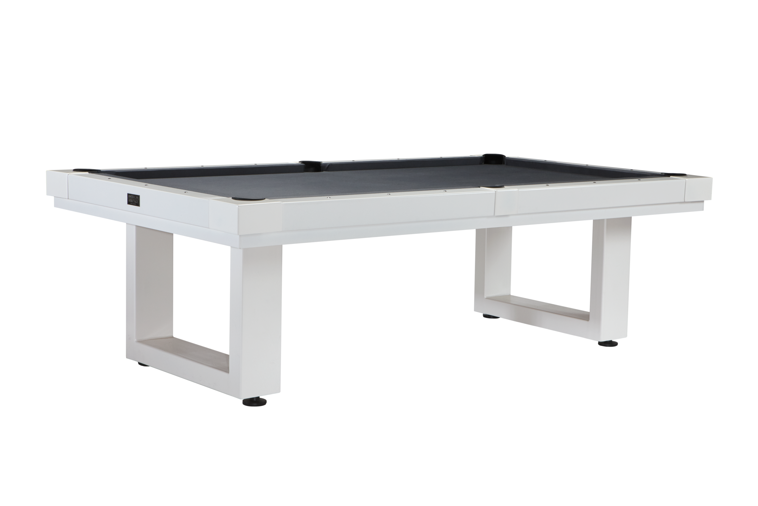 Lanai 8 outdoor pool table pearl white